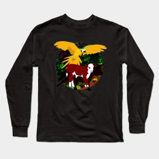 Parrot and Calf Long Sleeve T-Shirt